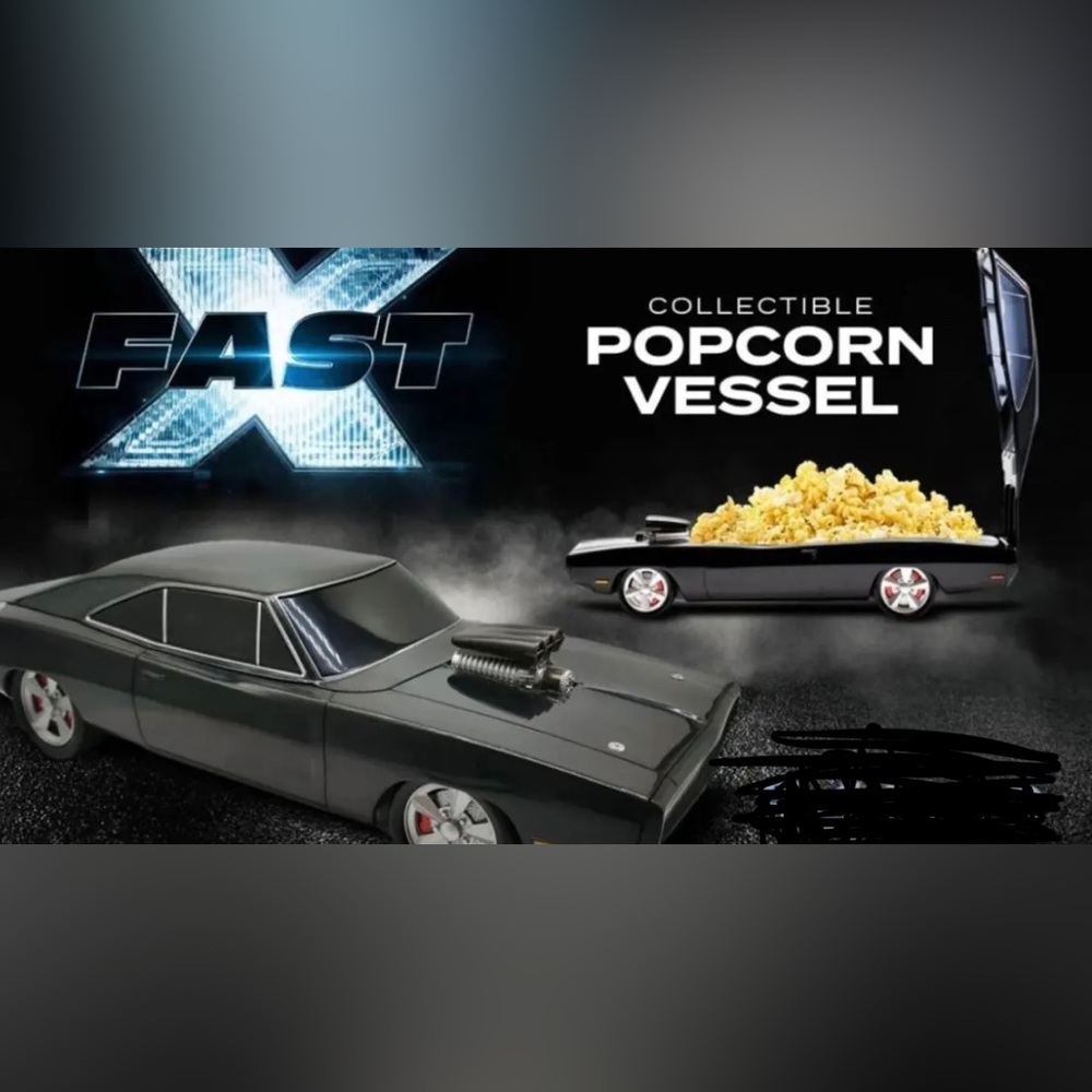 *New* Fast and furious x 2023 Dodge Charger 1970 Popcorn Bucket.